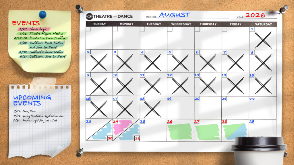 August Calendar (Week 3)